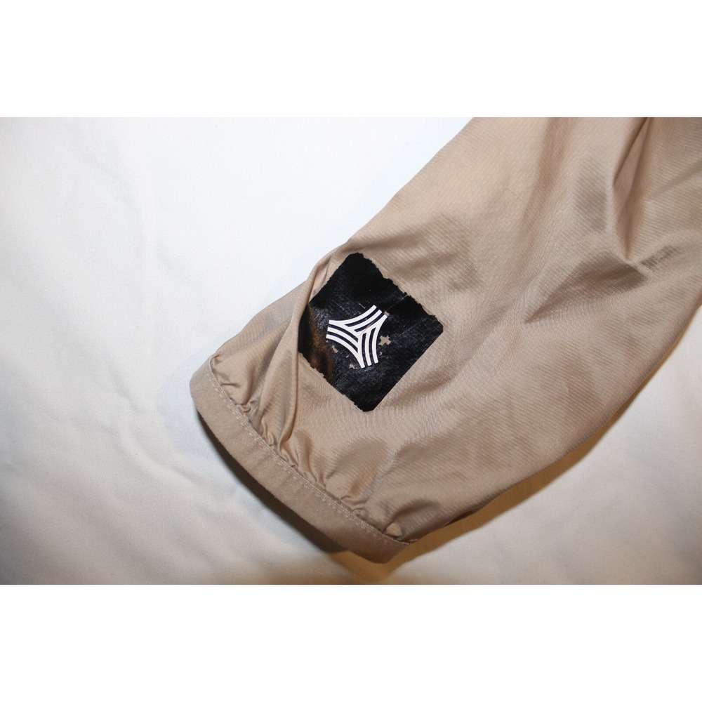 adidas digital camo tan tech‎ windbreaker hooded jacket men's large droptail 1/4 - Picture 3 of 9
